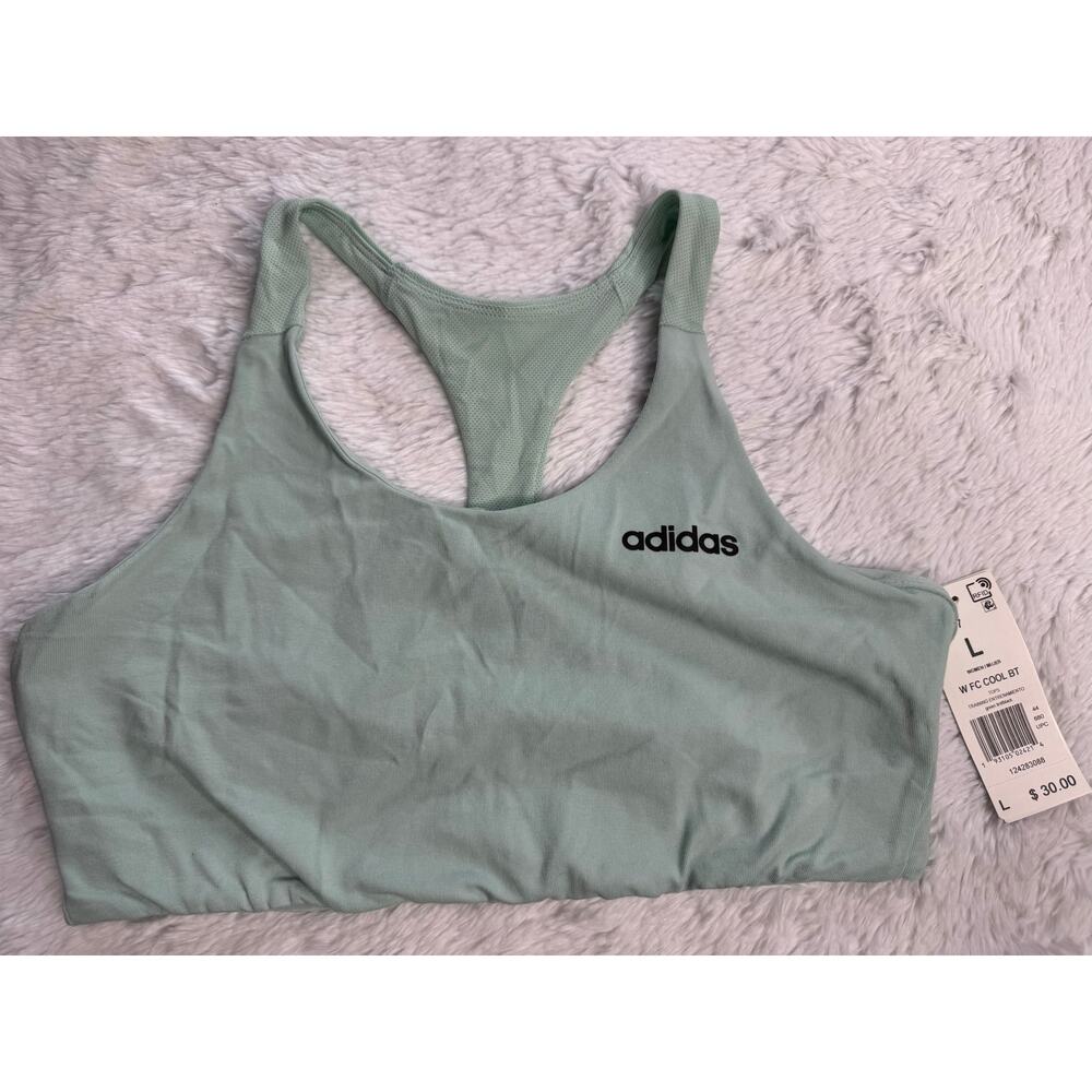 Women’s adidas Mint Green Sz Lg Sports Bra NWT Not Padded